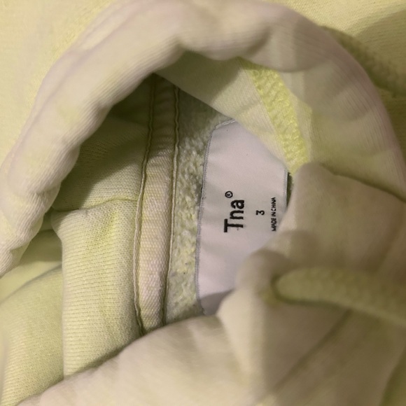 TNA Light Yellow Hoodie Sweater - Picture 4 of 4